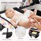 Babyjoy Pack & Play Baby Diaper Changing Table 4 in 1 Portable Foldable with Mattress Carrying Bag Black/Grey/Black+Pink